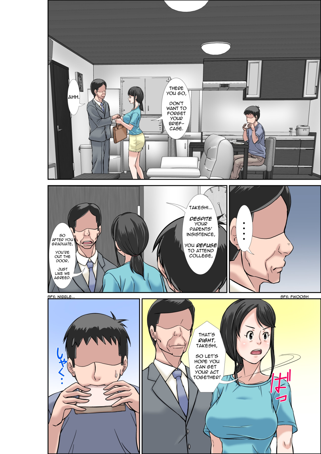 Hentai Manga Comic-A Hypersensitive Mom and Her Sister Get Fucked By Her Son-Read-2